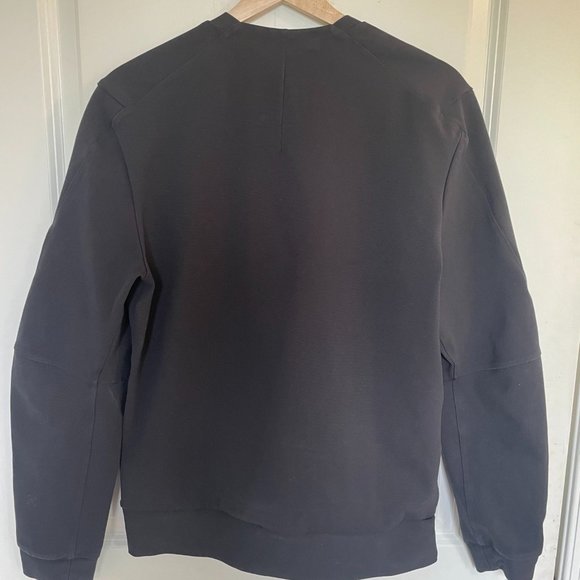 Lululemon Sojourn Long Sleeve Crew Neck Sweater Warpstreme, Men Size S, Black - Picture 8 of 8